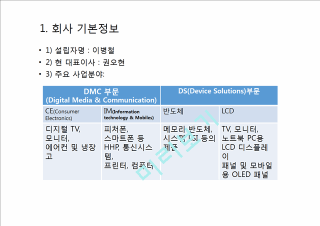 삼성전자 기업분석   (4 )